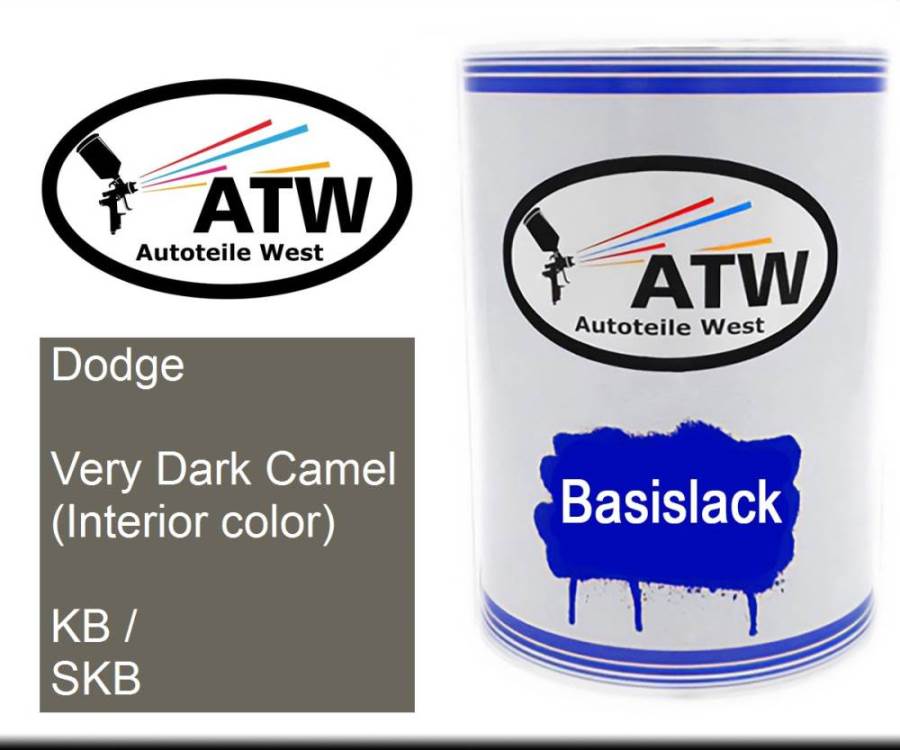 Dodge, Very Dark Camel (Interior color), KB / SKB: 500ml Lackdose, von ATW Autoteile West.